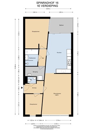 Floorplan - Spinradhof 16, 1431 DH Aalsmeer